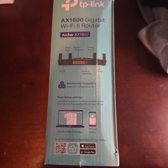 TP-Link AX1800 Black Gigabit Wi-Fi 6 Router - Picture 3 of 5